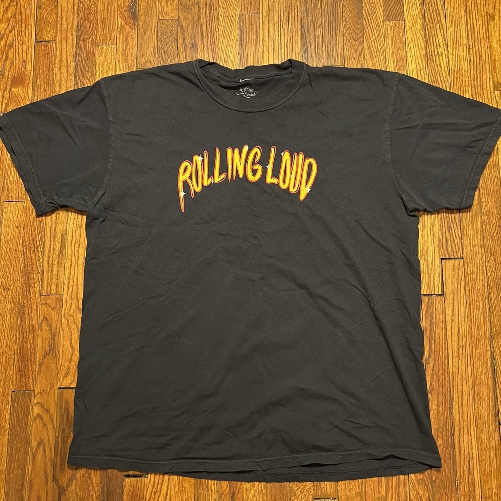 Rolling Loud Toronto 2022 Tour T Shirt Size XL Black Used EUC